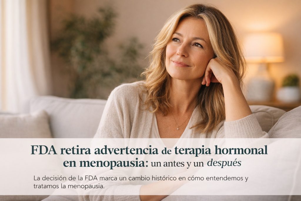 FDA retira advertencia de terapia hormonal en menopausia