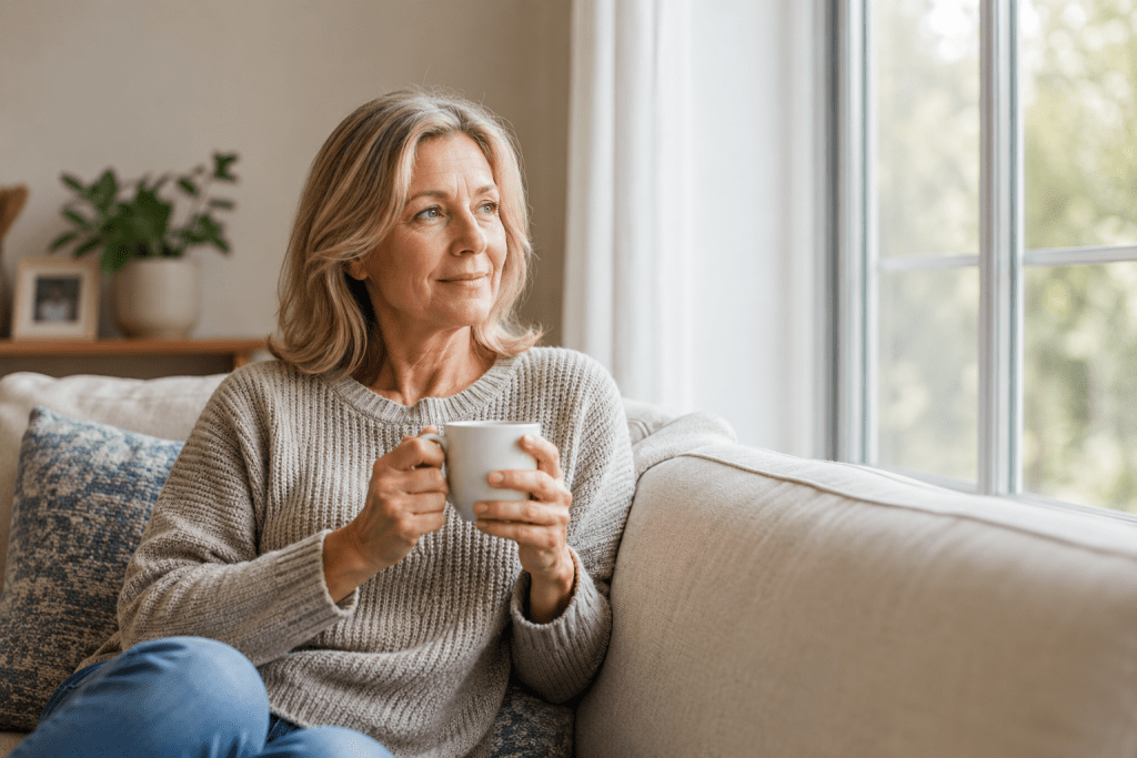 Mujer cafe espertando exs de control
