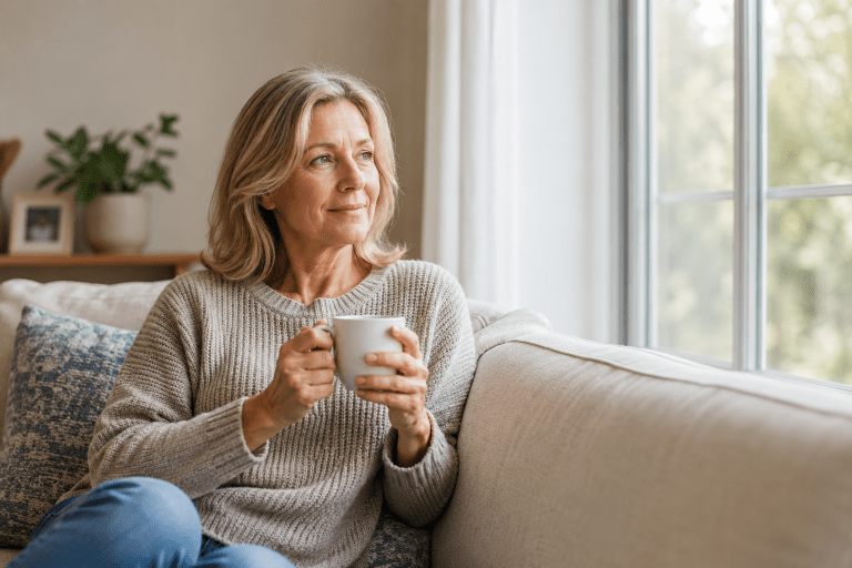 Mujer cafe espertando exs de control